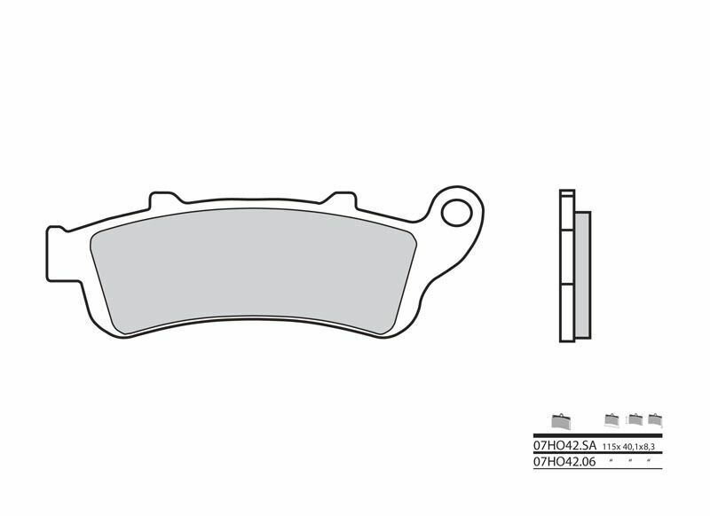 Set placute frana,frana disc BREMBO 07HO4206