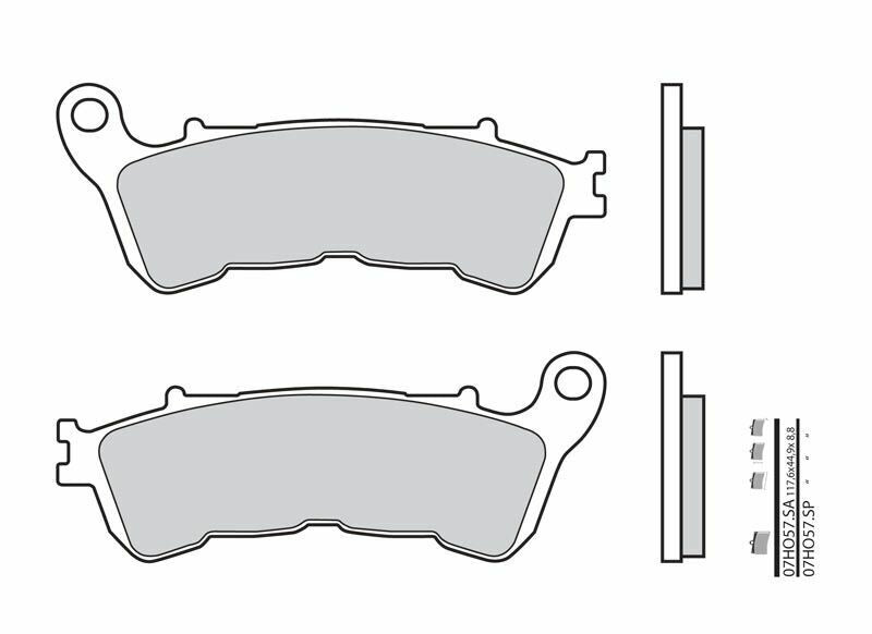 Set placute frana,frana disc BREMBO 07HO57SA