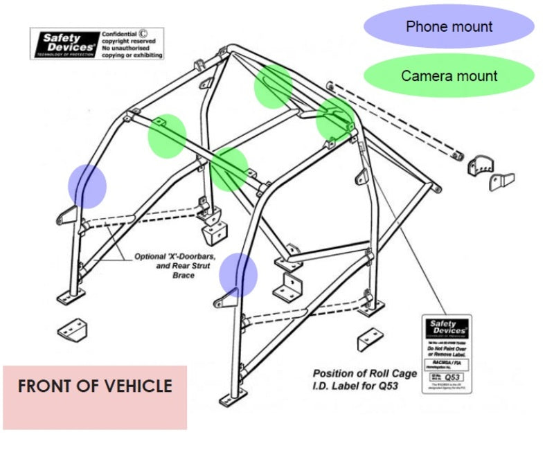 360 Base - Roll Cage Hose Clamp