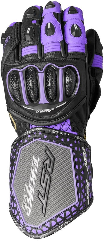 RST TracTech Evo 4 Ladies Gloves - Black/Fuschia/Gray - Main