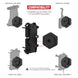RAM® Tough-Claw™ Mică bază de clemă cu adaptor Vibe-Safe™