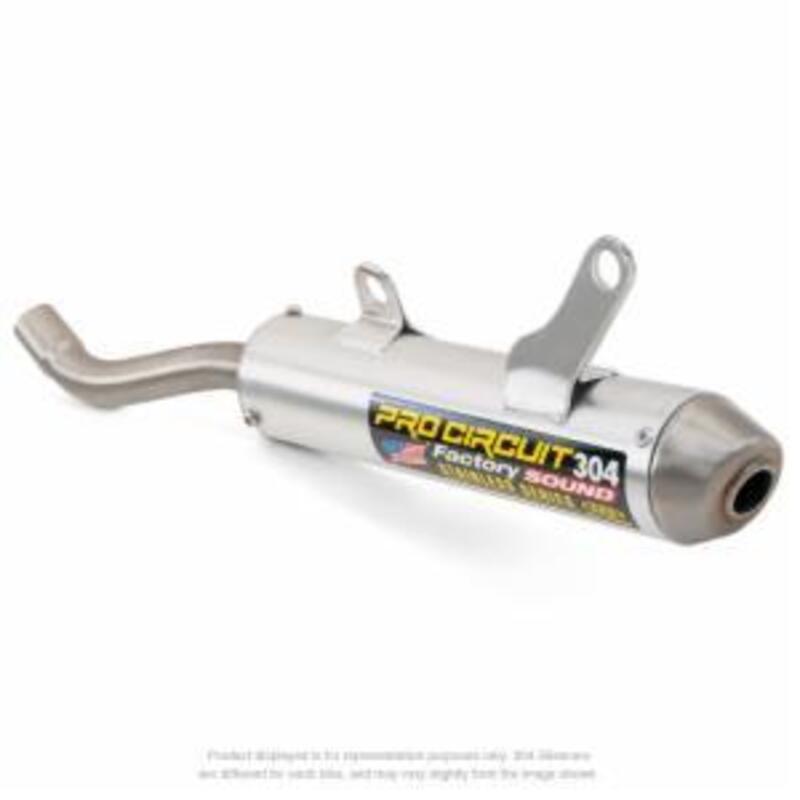 Toba de eșapament PRO CIRCUIT 304 aluminiu periat/oțel inoxidabil Capăt Yamaha YZ85