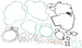 ATHENA Top End Gasket Set (oil seals not included) - Main