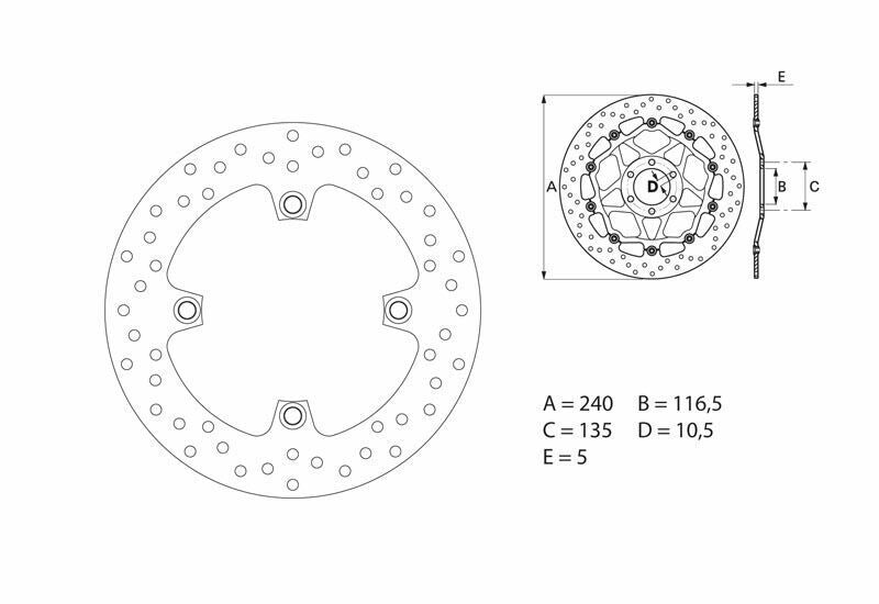 Disc frana BREMBO 68B40783 