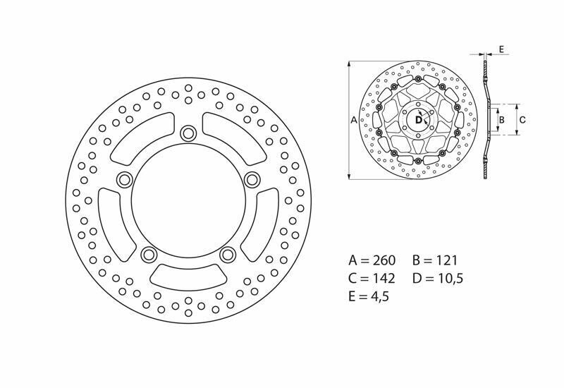 Disc frana BREMBO 68B407B4 