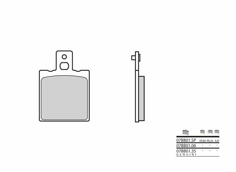 Set placute frana,frana disc BREMBO 07BB0106 