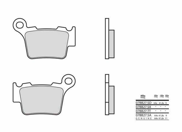 Set placute frana,frana disc BREMBO 07BB275A 