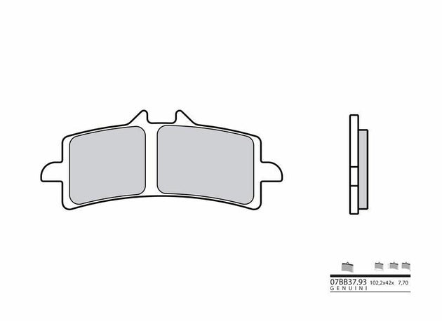 Set placute frana,frana disc BREMBO 07BB3793 