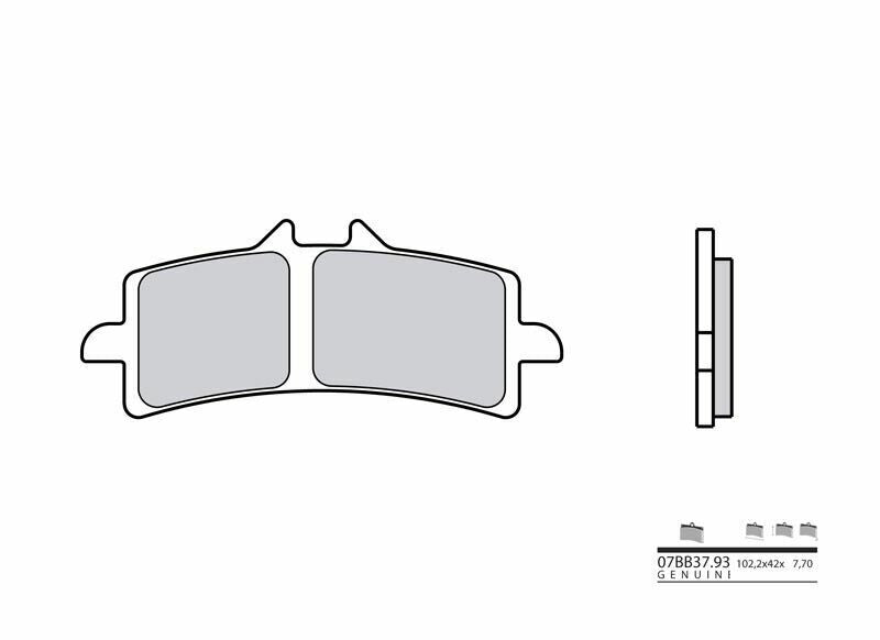 Set placute frana,frana disc BREMBO 07BB37SA 