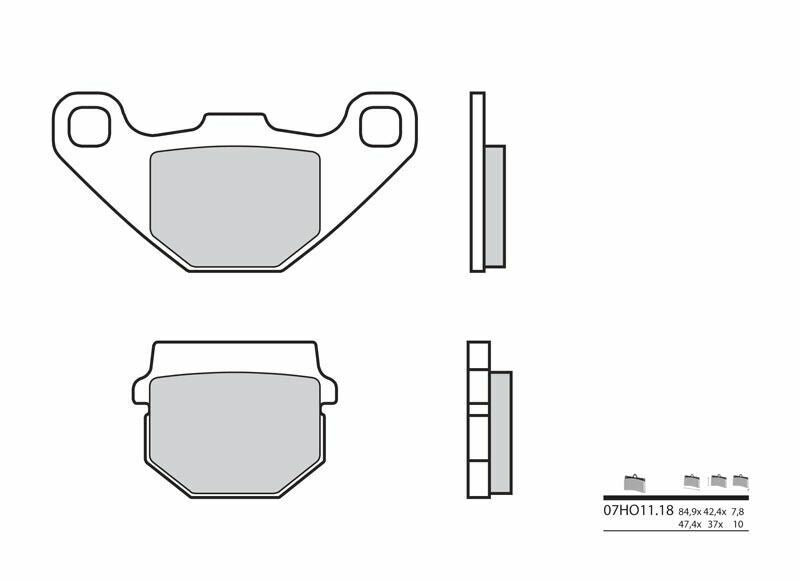 Set placute frana,frana disc BREMBO 07HO1118 