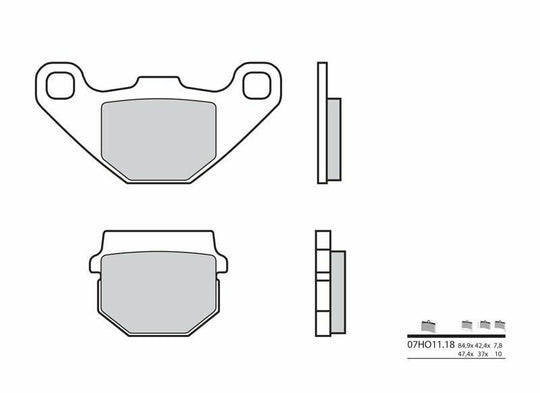 Set placute frana,frana disc BREMBO 07HO1118 