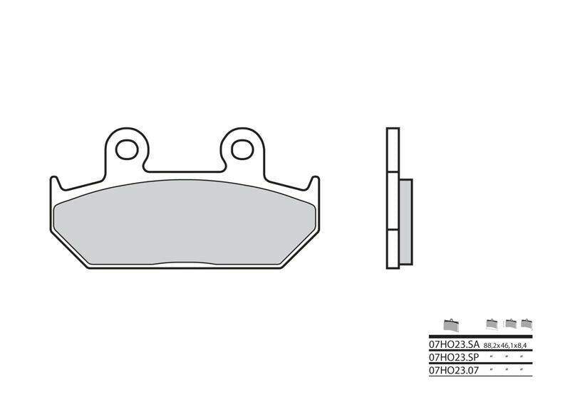 Set placute frana,frana disc BREMBO 07HO2307 