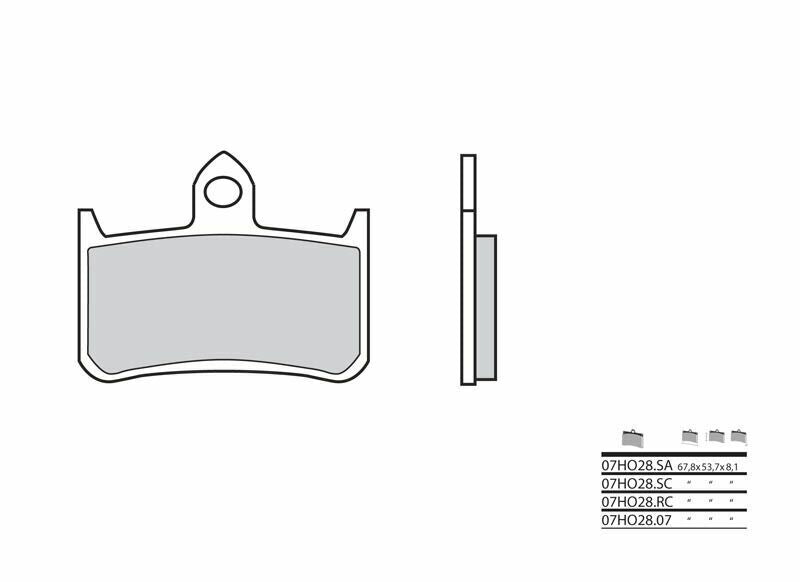 Set placute frana,frana disc BREMBO 07HO2807 