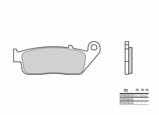 Set placute frana,frana disc BREMBO 07HO3005 