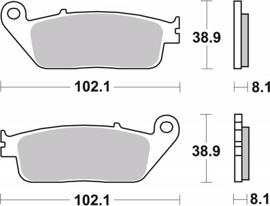 Set placute frana,frana disc BREMBO 07HO30SA 