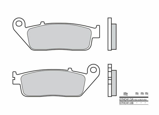 Set placute frana,frana disc BREMBO 07HO4108 