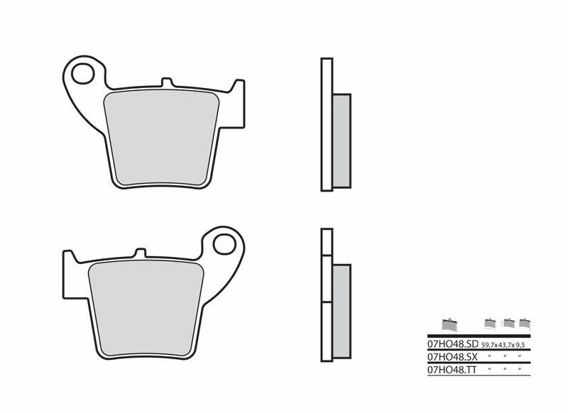 Set placute frana,frana disc BREMBO 07HO48SD 