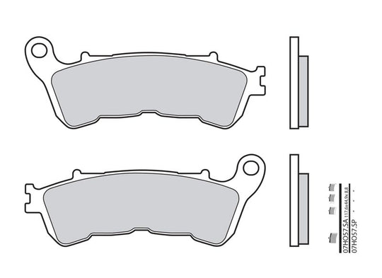 Set placute frana,frana disc BREMBO 07HO57LA 