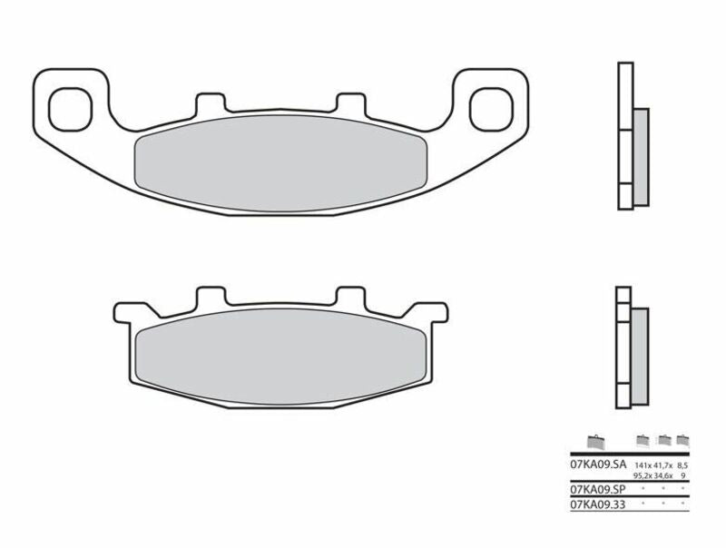 Set placute frana,frana disc BREMBO 07KA0933 