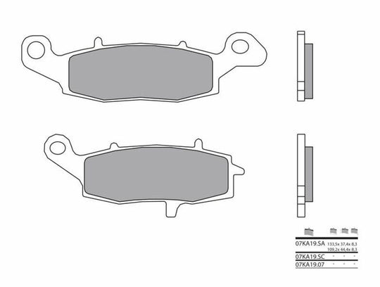 Set placute frana,frana disc BREMBO 07KA1907 