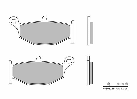 Set placute frana,frana disc BREMBO 07SU32SP 