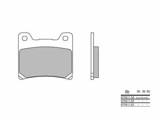 Set placute frana,frana disc BREMBO 07YA1107 