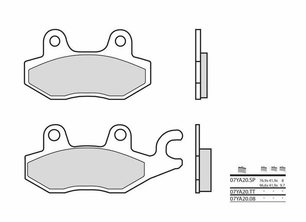 Set placute frana,frana disc BREMBO 07YA2008 