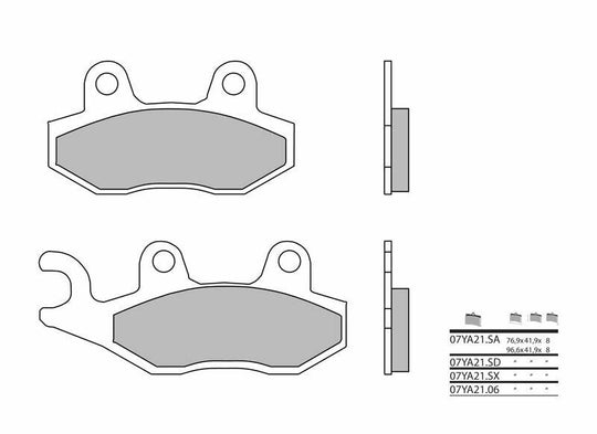 Set placute frana,frana disc BREMBO 07YA21SA 