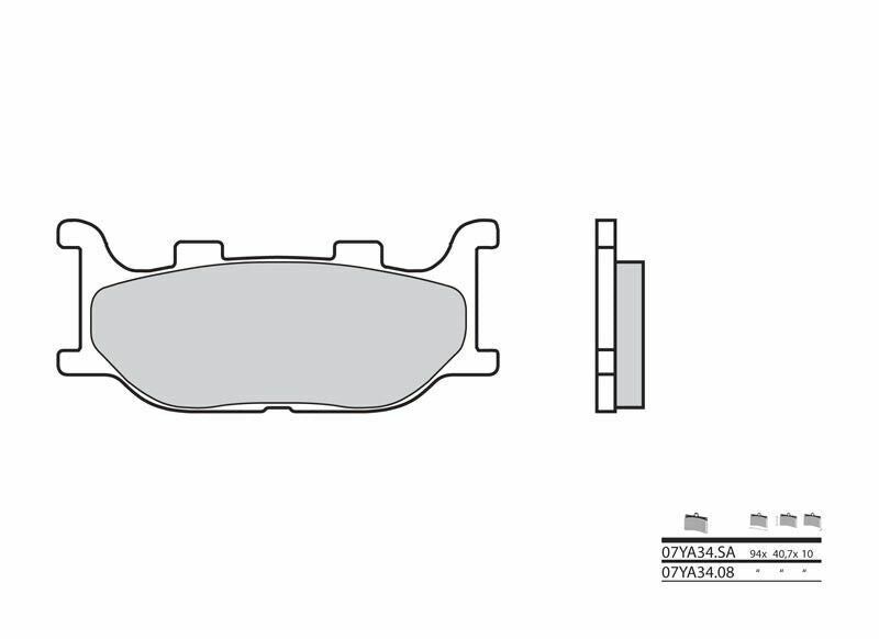 Set placute frana,frana disc BREMBO 07YA3408 