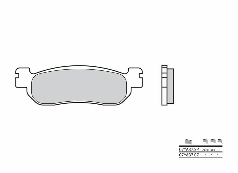 Set placute frana,frana disc BREMBO 07YA3707 