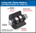 ALL BALLS Upper/Lower Chain Roller Black - Extra