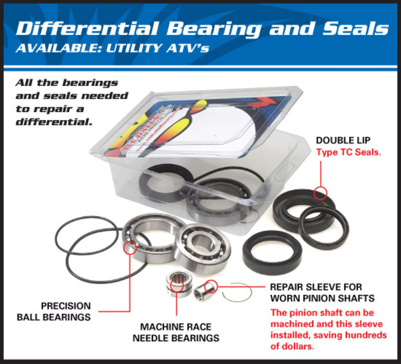 ALL BALLS Rear Differential Bearing & Seal Kit Polaris Sportsman - Extra