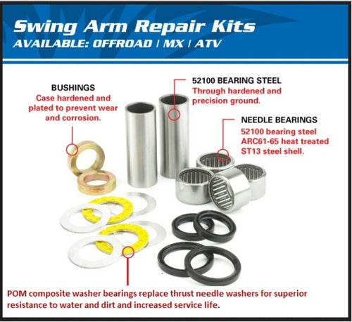 ALL BALLS Swing Arm Bearing Kit Honda Yamaha YFM350X Warrior - Main