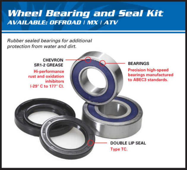 ALL BALLS Rear Wheel Bearing Kit Honda - Main