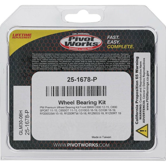 Wheel Bearing Kit All Balls 25-1678 - Extra
