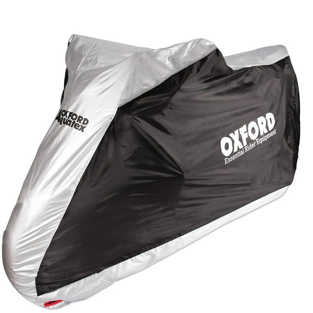 OXFORD Indoor / Outdoor Protective Cover Aquatex Black/Silver - Moto / Scooter - S - Main
