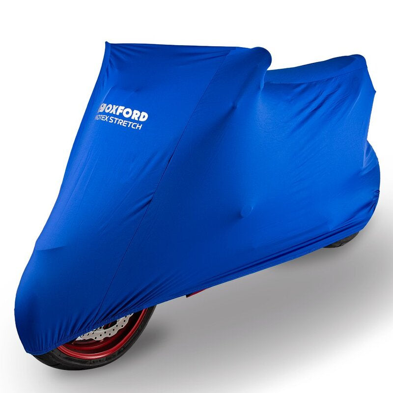 OXFORD Indoor Protective Cover Protex Stretch Blue - Moto / Scooter - XL - Main