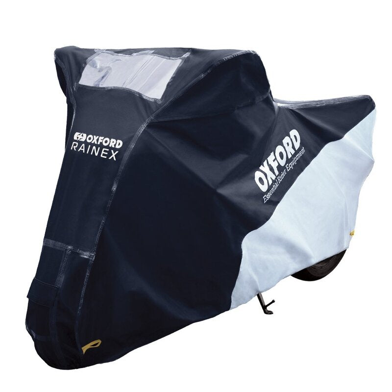 OXFORD Outdoor Protective Cover Rainex Black/Silver - Moto / Scooter - S - Main
