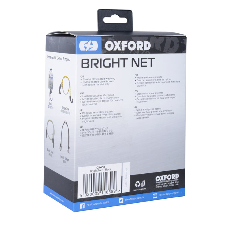 OXFORD Cargo Net Reflective Black - Extra