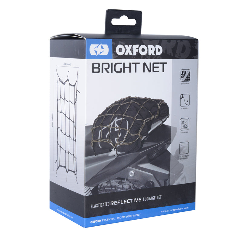 OXFORD Cargo Net Reflective Black - Extra