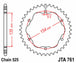 Roata dintata JT SPROCKETS JTA761.38 