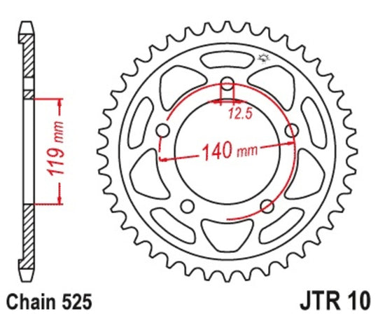 Roata dintata JT SPROCKETS JTR10.44 