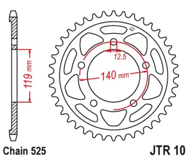 Roata dintata JT SPROCKETS JTR10.44 