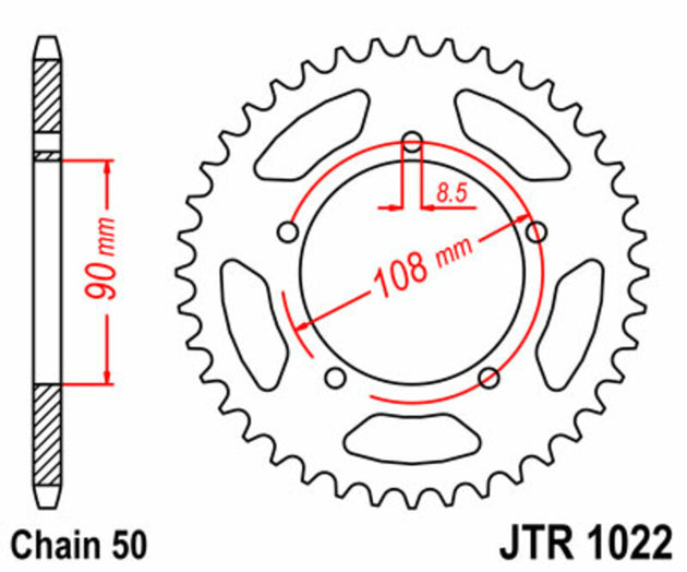 Roata dintata JT SPROCKETS JTR1022.40 