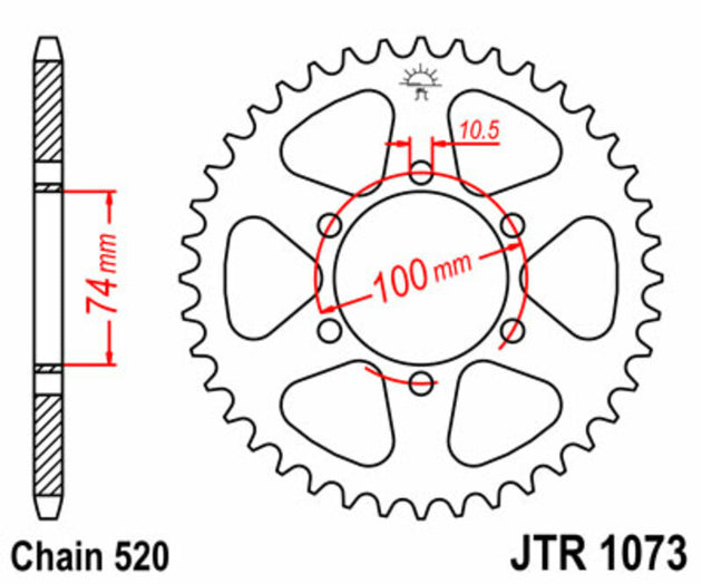 Roata dintata JT SPROCKETS JTR1073.46 