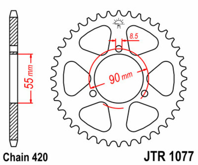 Roata dintata JT SPROCKETS JTR1077.47 