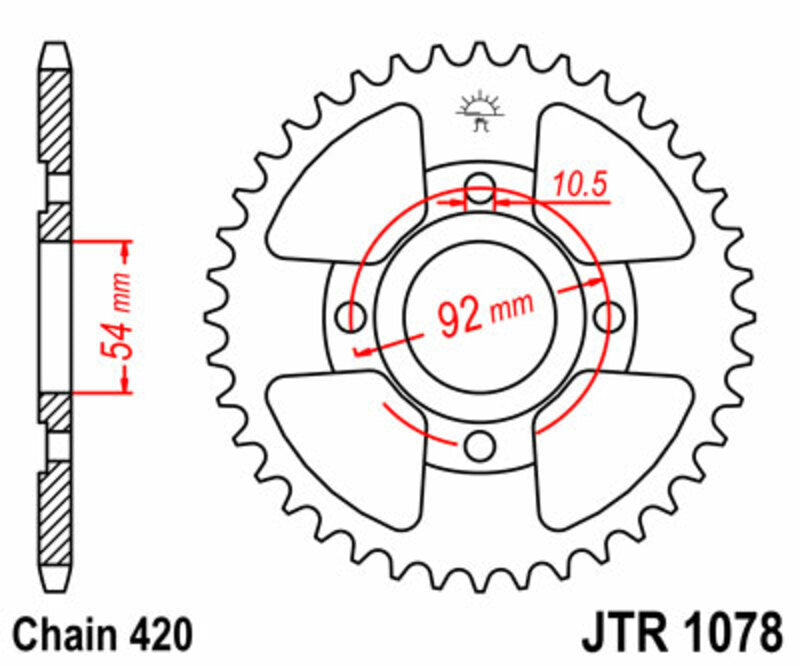 Roata dintata JT SPROCKETS JTR1078.47 
