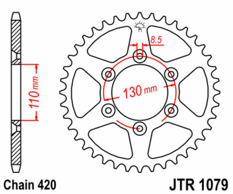 Roata dintata JT SPROCKETS JTR1079.62 