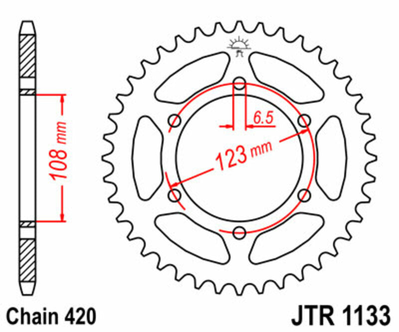 Roata dintata JT SPROCKETS JTR1133.52 