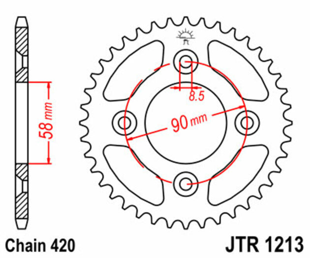 Roata dintata JT SPROCKETS JTR1213.37 